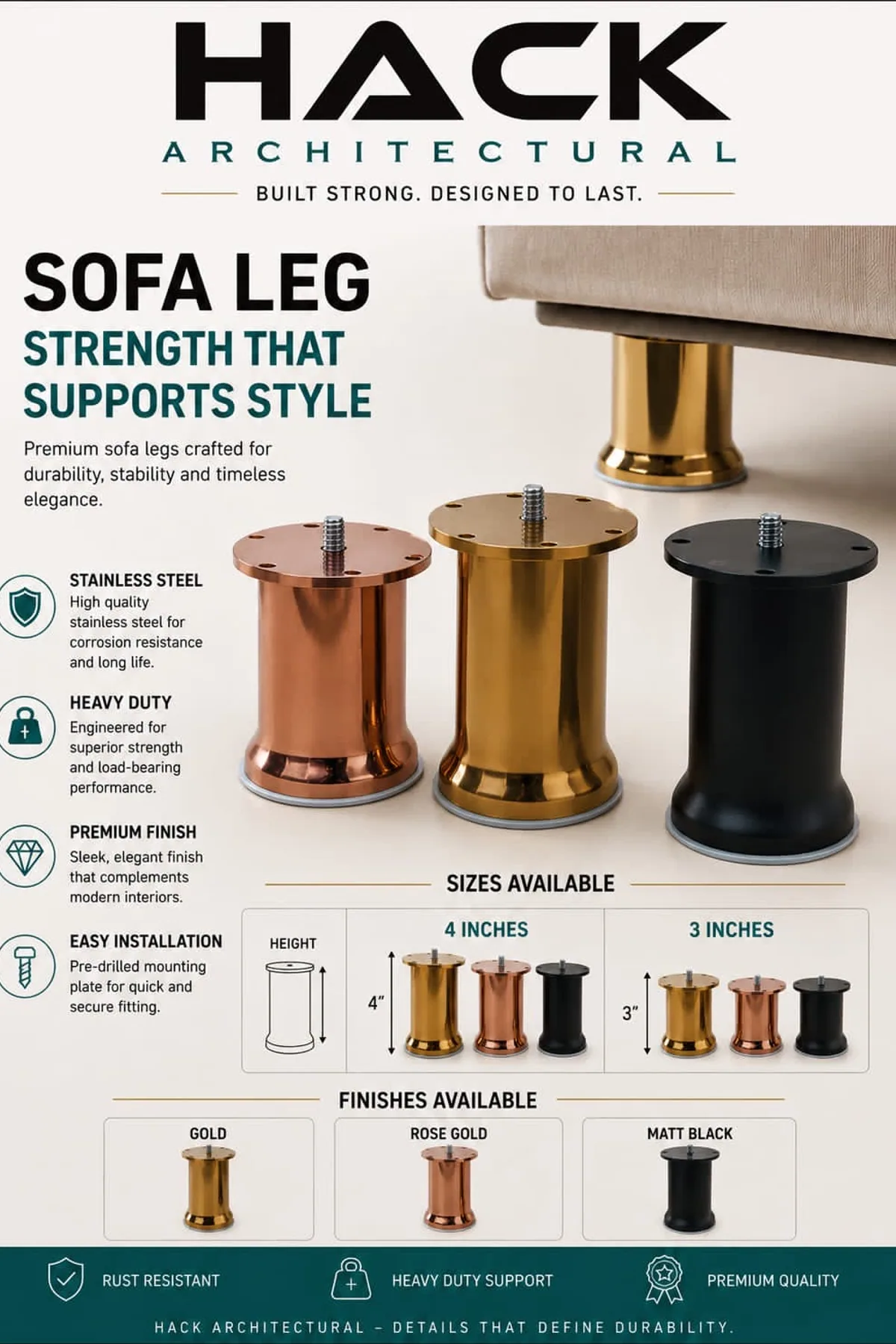 Premium Sofa Legs