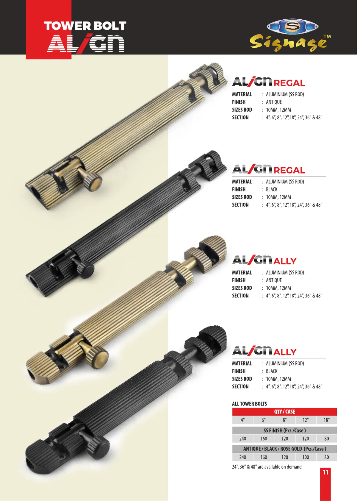 Tower Bolts — Align