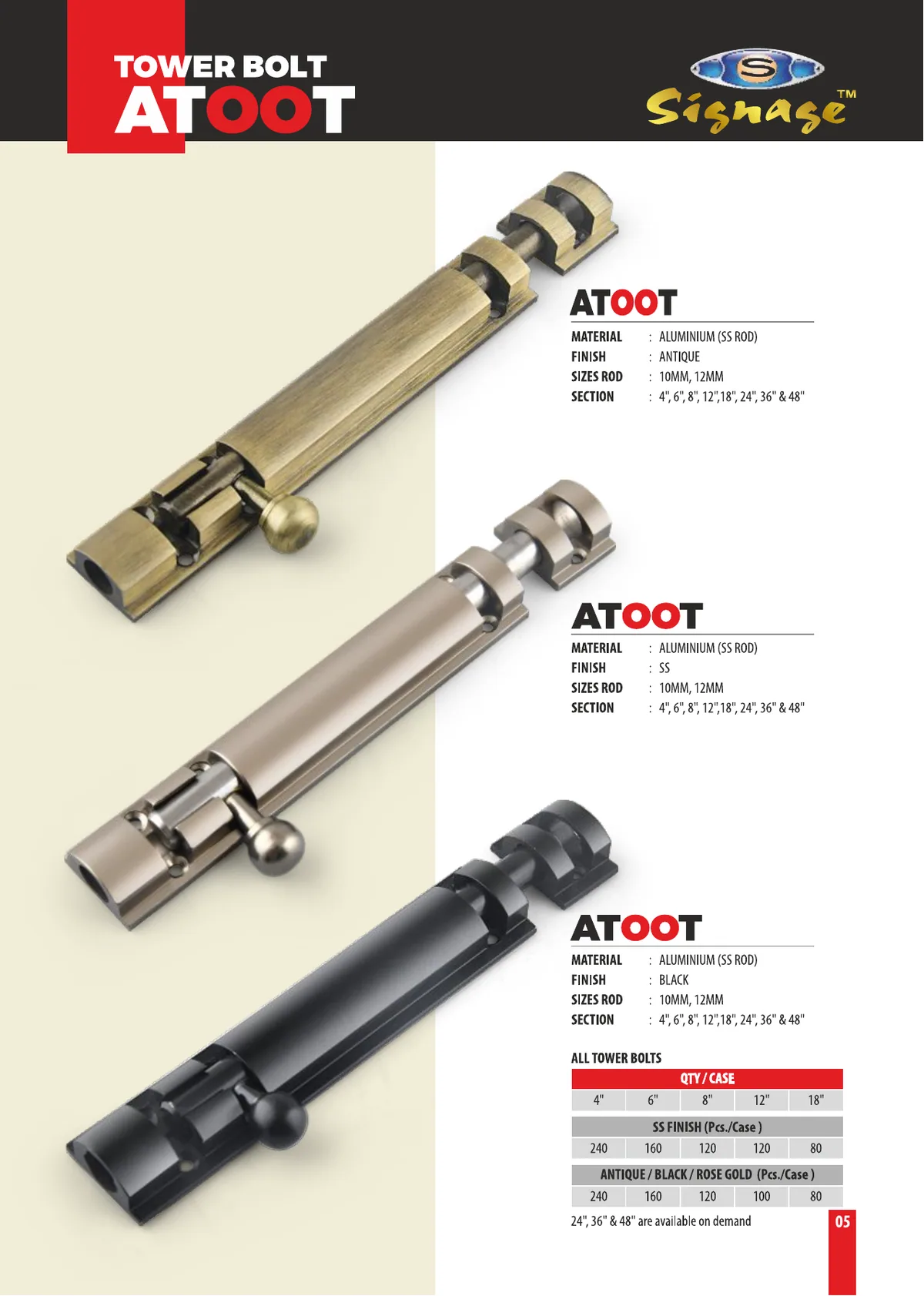 Tower Bolts — Atoot